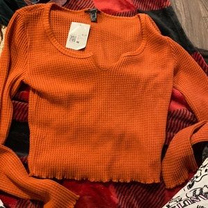 NWT waffle knit long sleeve